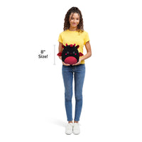 8-Inch Rebecca the Black and Maroon Jersey Devil - 6