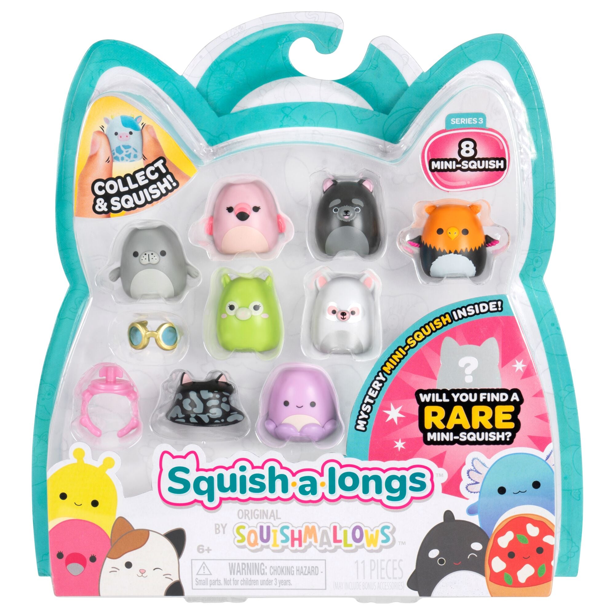 Squish-a-longs Mini-Squish 8-Pack Style 3 | Jazwares