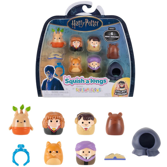 Squish-a-longs “Harry Potter” Mini-Squish and Accessory 6-Pack Style 1
