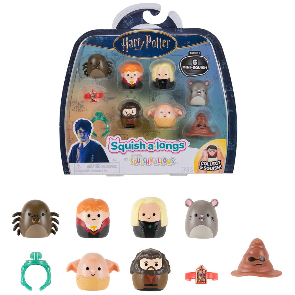 Squish-a-longs “Harry Potter” Mini-Squish and Accessory 6-Pack Style 2 - 1
