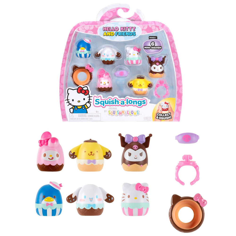 Squish-a-longs Hello Kitty and Friends Ice Cream 6-Pack - 1