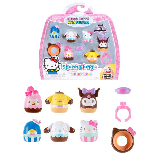 Squish-a-longs Hello Kitty and Friends Ice Cream 6-Pack