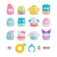 Squish-a-longs Hello Kitty and Friends Pool Party Mini-Squish + Accessory 12-Pack - 1