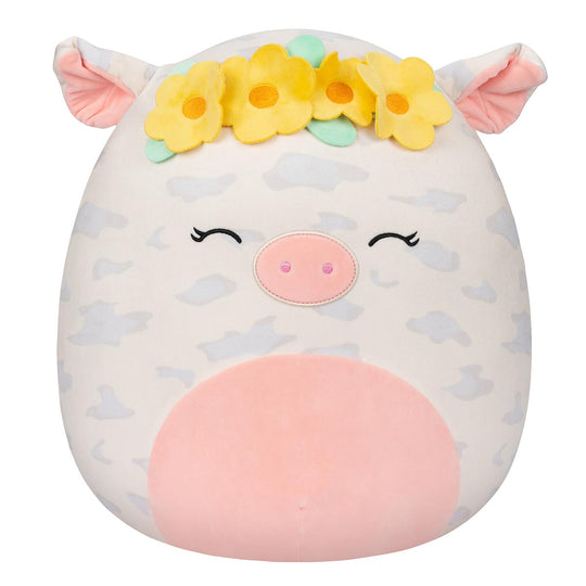 16-Inch Rosie the Spotted Pig with Yellow Flower Crown