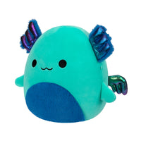 8-Inch Noelani the Teal Axolotl with Wings and Fuzzy Belly - 1