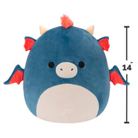 14-Inch Carin the Blue Dragon with Orange Mane - 4