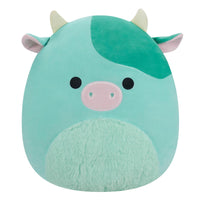 14-Inch Seamus the Green Cow with Fuzzy Belly - 0