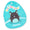 12-Inch Aldous the Black and Teal Fruit Bat - 5