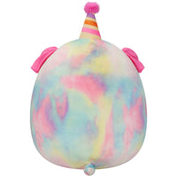 12-Inch Delenne the Rainbow Tie-Dye Dog With Party Hat - 3