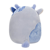 5-Inch Marzio Light Blue Velvet Cow - 3