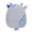 5-Inch Marzio Light Blue Velvet Cow - 4