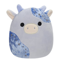 5-Inch Marzio Light Blue Velvet Cow - 0