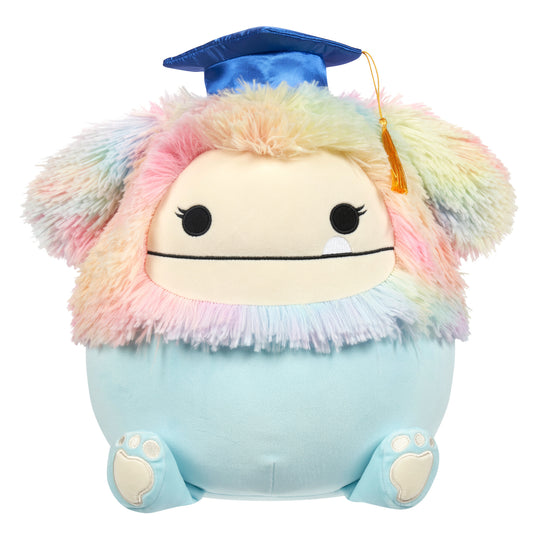 12-Inch Zozo the Teal Bigfoot in Graduation Cap