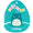 12-Inch Ludwig the Teal Frog with Mint Green Belly - 5