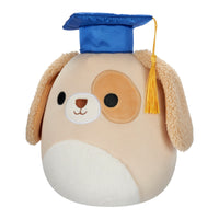 8-Inch Harris the Brown Spotted Dog in Graduation Cap - 1