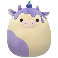 12-Inch Benito the Blueberry Cheesecake Cow - 0