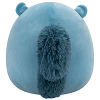 14-Inch Brunhilda the Blue Tonal Squirrel with Velvet Accents - 3