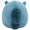 14-Inch Brunhilda the Blue Tonal Squirrel with Velvet Accents - 4