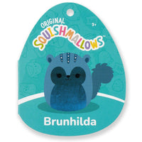 14-Inch Brunhilda the Blue Tonal Squirrel with Velvet Accents - 4