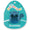 14-Inch Brunhilda the Blue Tonal Squirrel with Velvet Accents - 5