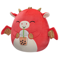 12-Inch Baiden the Red Dragon with Boba Drink - 1