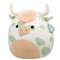 20-Inch Celestino the Sage Green Spotted Highland Cow - 1