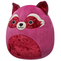 8-Inch Olivieri the Maroon Raccoon with Velvet Accents - 1