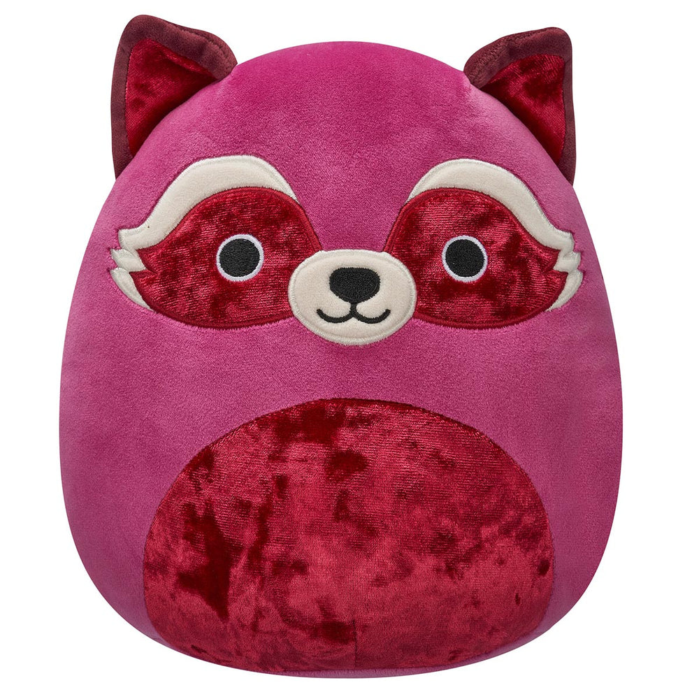 8-Inch Olivieri the Maroon Raccoon with Velvet Accents - 1