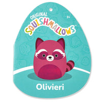 8-Inch Olivieri the Maroon Raccoon with Velvet Accents - 4