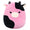 8-Inch Pollyanna the Black and Pink Cow - 1