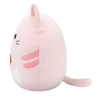 14-Inch Laura the Pink Tabby Cat Holding Birthday Cupcake - 2