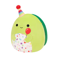 12-Inch Henry the Green Turtle with Birthday Hat Holding Balloon - 1