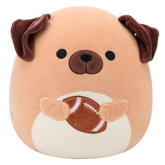 14-Inch Daryl the Brown Dog Holding Football