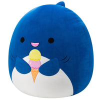 20-Inch Mav the Blue Shark Holding Ice Cream - 1