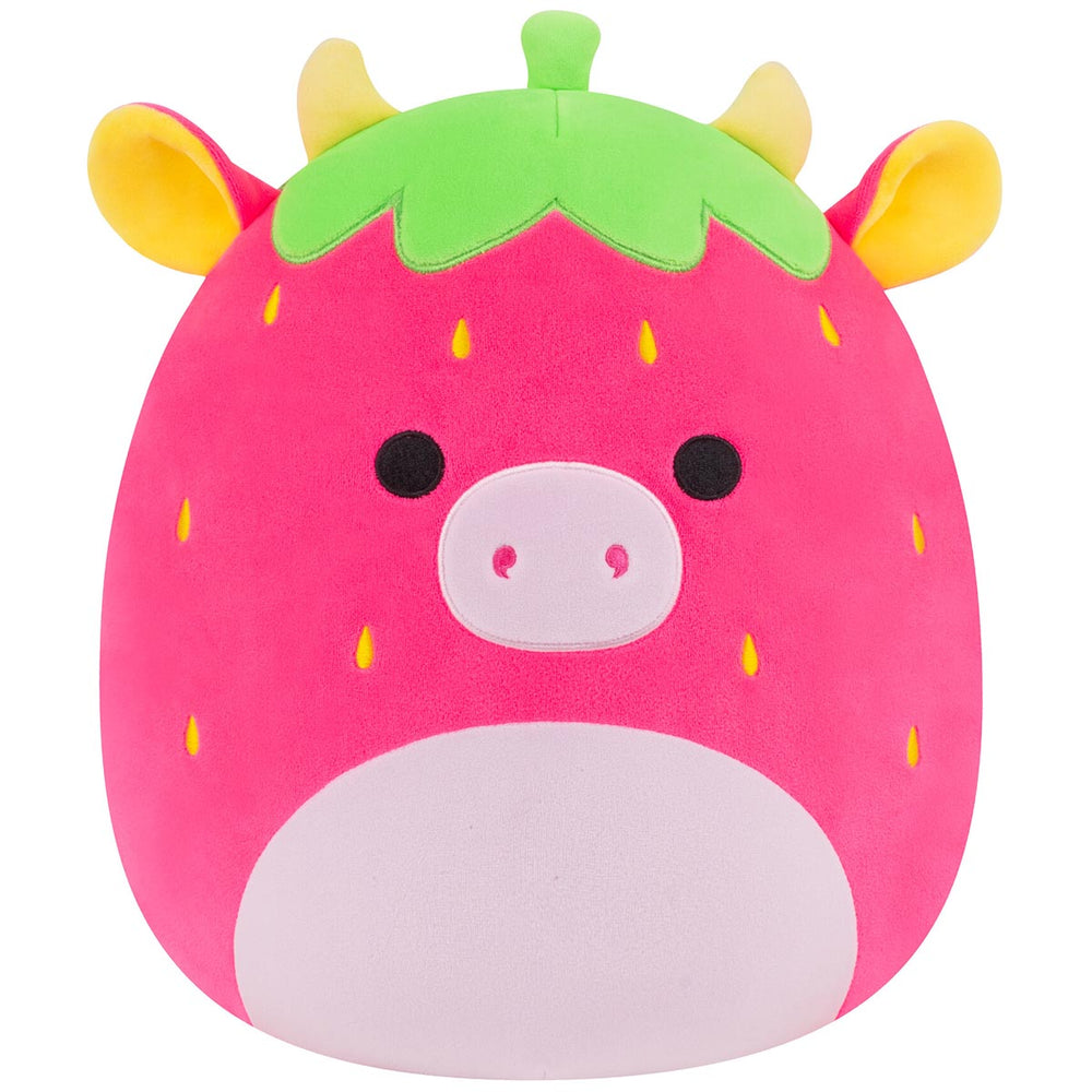 12-Inch Cleary the Hot Pink Strawberry Cow - 1