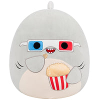 16-Inch Gordon the Grey Shark with 3D Glasses and Popcorn - 0