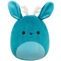 8-Inch Aspen the Sea Green Jackalope with Iridescent Horns - 0
