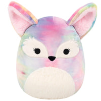 8-Inch Paulette the Rainbow Tie-Dye Fennec Fox - 0