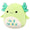 12-Inch Mipsy the Green Axolotl with “Feliz Cumple” Embroidery - 2