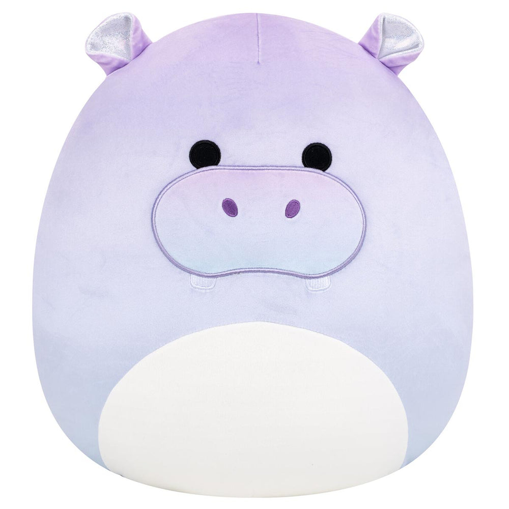 14-Inch Benedict the Purple Gradient Hippo with Sparkly Ears - 1