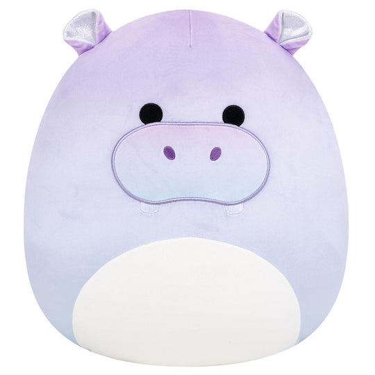 14-Inch Benedict the Purple Gradient Hippo with Sparkly Ears