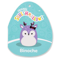 14-Inch Binoche the Purple Fawn with Plaid Antlers and Bow - 4