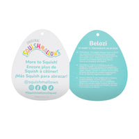 5-Inch Belozi the White And Rainbow Tie-Dye Cow Holding Cotton Candy - 5