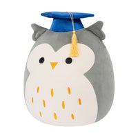 12-Inch Hoot the Grey Owl in Graduation Cap - 1