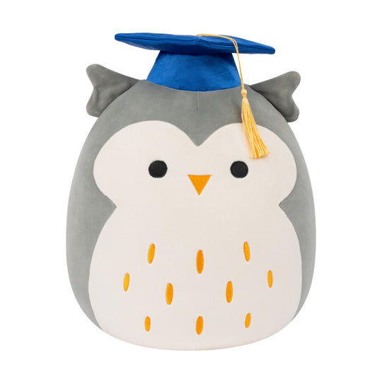 12-Inch Hoot the Grey Owl in Graduation Cap