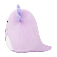 12-Inch Monica the Purple Axolotl Holding Present - 2