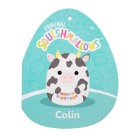 12-Inch Colin the Black and White Cow Holding Birthday Sign - 4