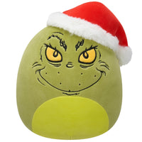 Squishmallows Original Dr. Seuss 8-Inch Grinch in Santa Hat - 0