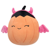 8-Inch Margie the Pastel Orange Pumpkin in Pink Devil Costume - 1