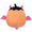 8-Inch Margie the Pastel Orange Pumpkin in Pink Devil Costume - 4